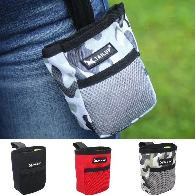 Durable Oxford Cloth Pet Treat Training Pouch Bag for Dogs - Portable Waist Belt Snack Reward Holder with Waste Bag Dispenser thumbnail 1