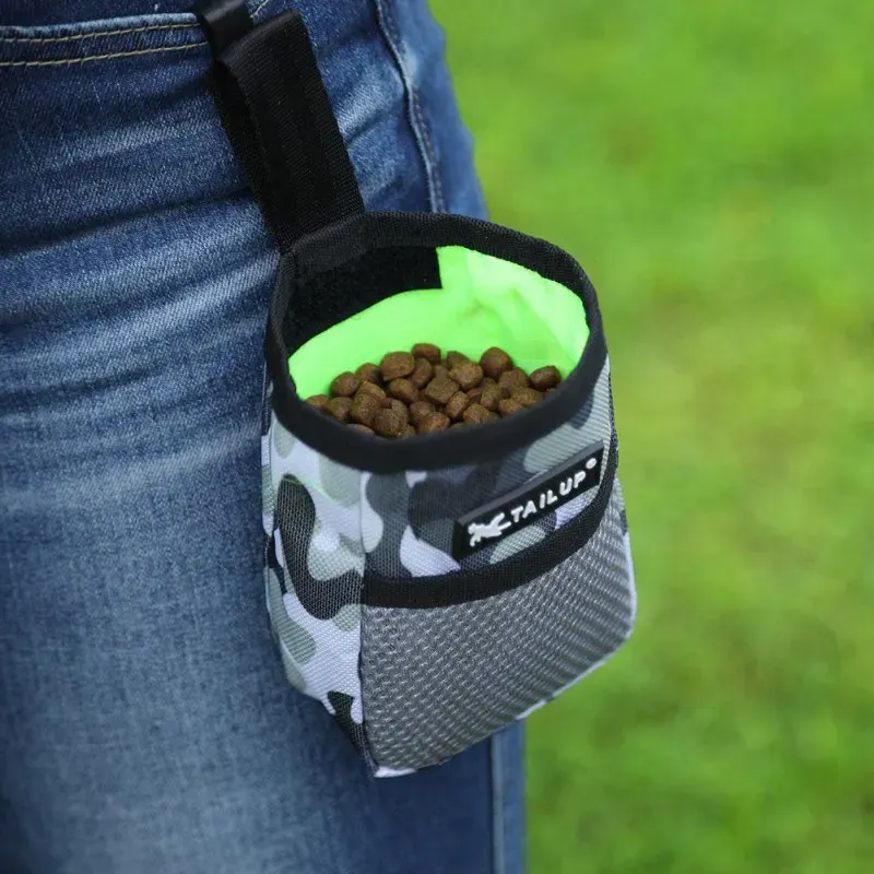 Durable Oxford Cloth Pet Treat Training Pouch Bag for Dogs - Portable Waist Belt Snack Reward Holder with Waste Bag Dispenser showcase 4