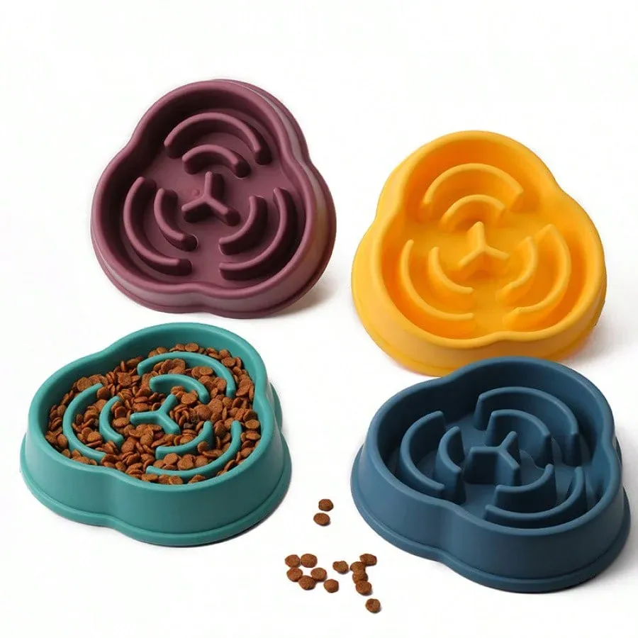 Dog Slow Feeder Bowl Plastic Anti-Choking Cloud Shape for Large Dogs Prevent Vomiting Protect Intestines