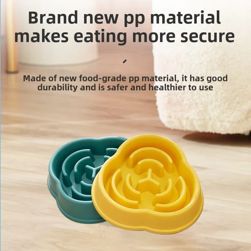 Dog Slow Feeder Bowl Plastic Anti-Choking Cloud Shape for Large Dogs Prevent Vomiting Protect Intestines thumbnail 4