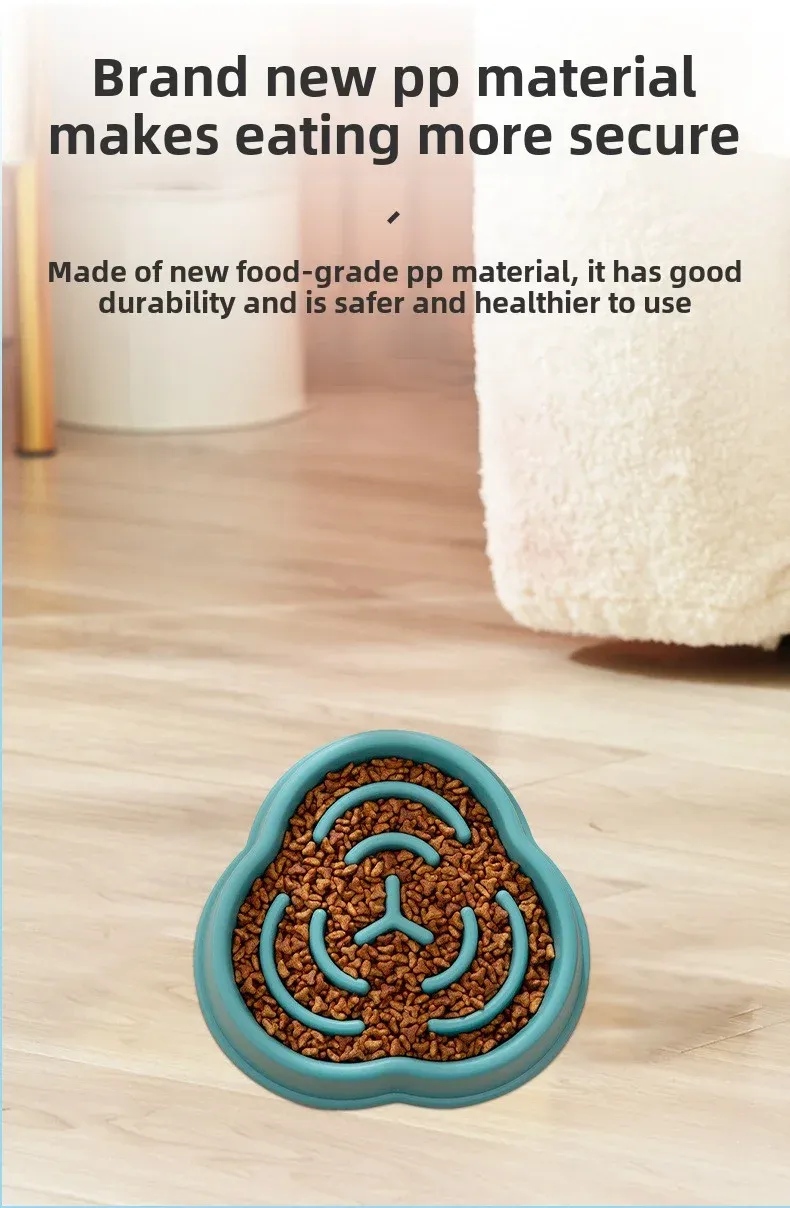 Dog Slow Feeder Bowl Plastic Anti-Choking Cloud Shape for Large Dogs Prevent Vomiting Protect Intestines showcase 5