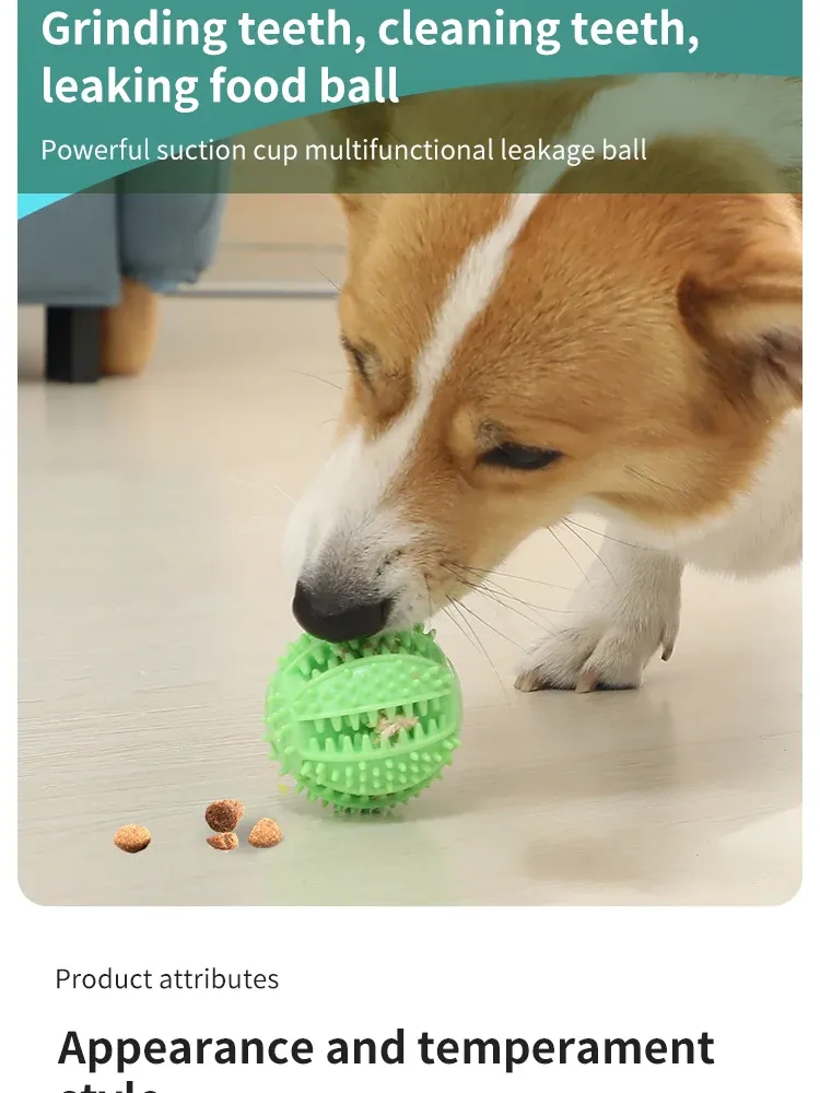 Interactive Dog Suction Cup Toy with Treat Dispenser & Sound - Durable Rubber Chew Ball for Training, Tug-of-War, and Solo Play - Fun for All Breeds showcase 2