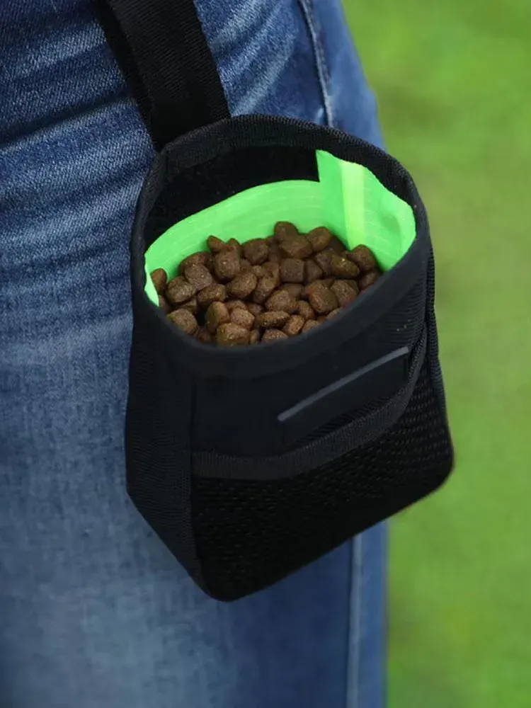 Durable Pet Treat Bag Waist Pouch for Dog Training - Oxford Cloth, Easy Access Snack Holder with Waste Bag Pocket & Belt Clip showcase 1