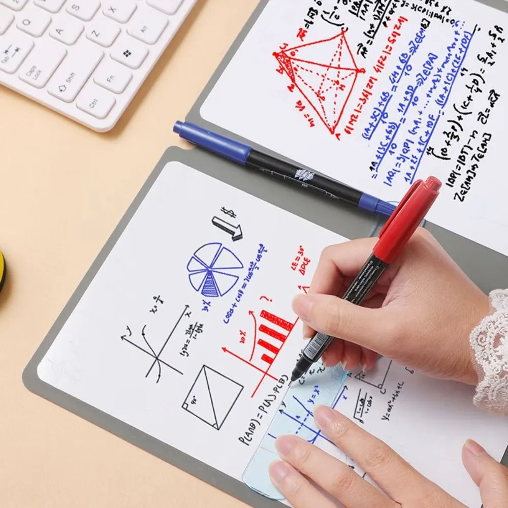 A5 Reusable Whiteboard Notebook - Portable Leather Memo Book with Free Pen & Eraser for Weekly Planning & Office Notes showcase 3