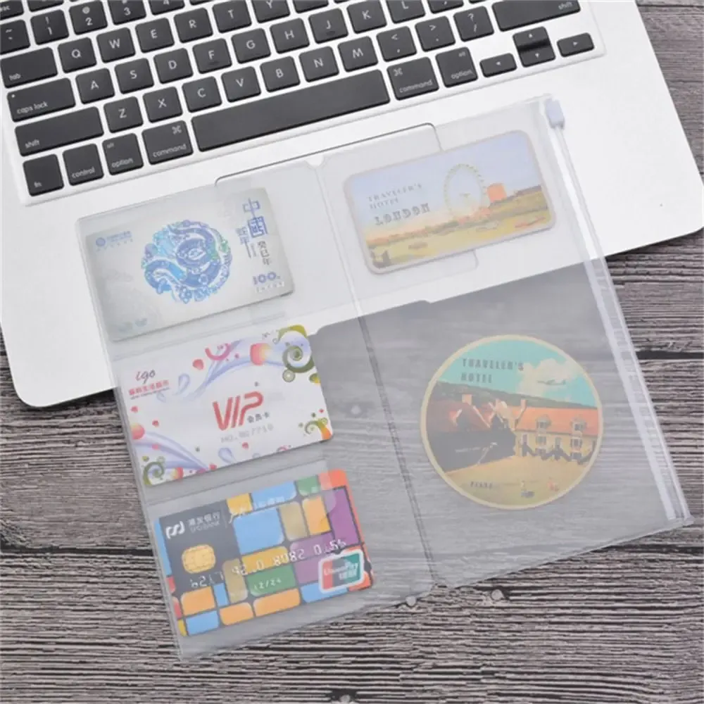 PVC Zipper Pocket Holder for Midori Travelers Notebook Journal Planner - Card, Document, Pen Storage - Frosted, Waterproof, Durable - Standard, Pocket, Passport Sizes showcase 5