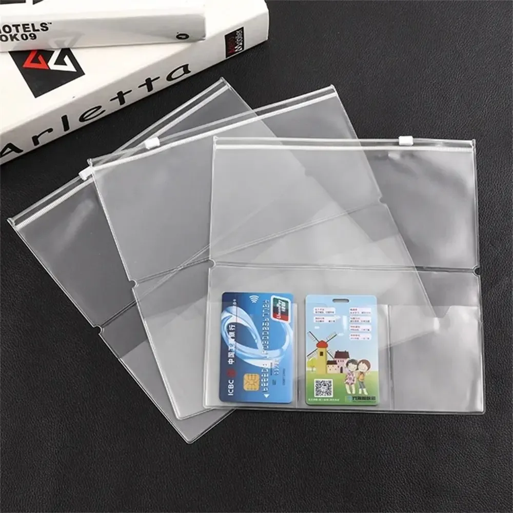 PVC Zipper Pocket Holder for Midori Travelers Notebook Journal Planner - Card, Document, Pen Storage - Frosted, Waterproof, Durable - Standard, Pocket, Passport Sizes thumbnail 2