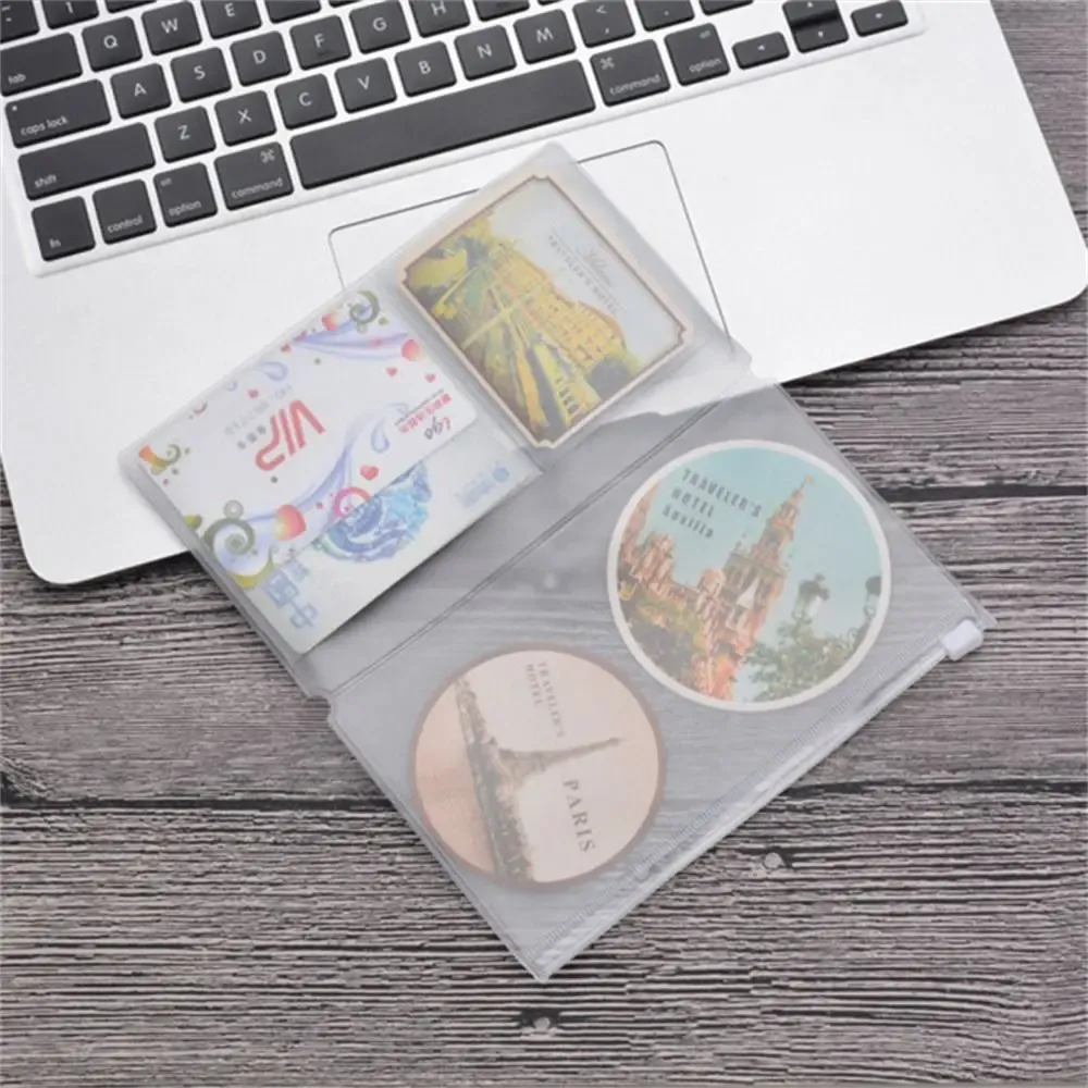 PVC Zipper Pocket Holder for Midori Travelers Notebook Journal Planner - Card, Document, Pen Storage - Frosted, Waterproof, Durable - Standard, Pocket, Passport Sizes showcase 3
