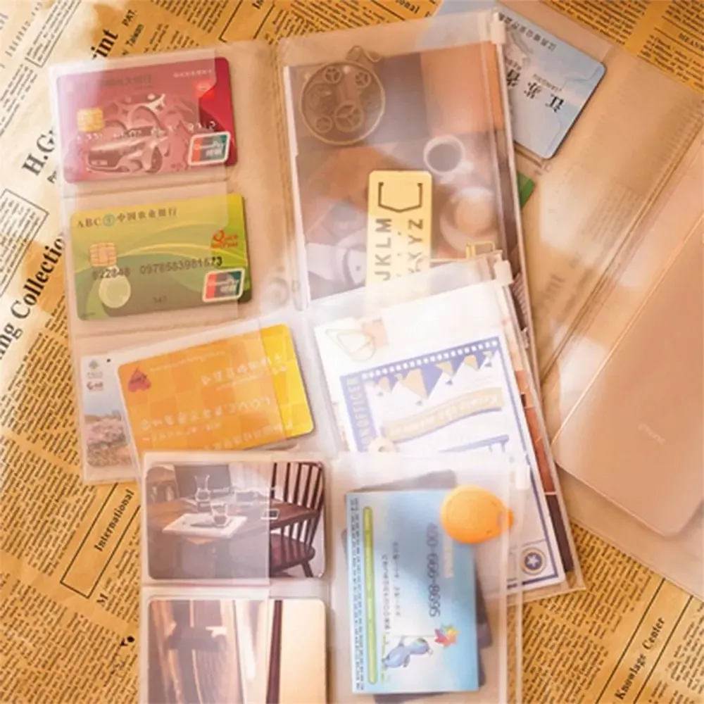 PVC Zipper Pocket Holder for Midori Travelers Notebook Journal Planner - Card, Document, Pen Storage - Frosted, Waterproof, Durable - Standard, Pocket, Passport Sizes showcase 9