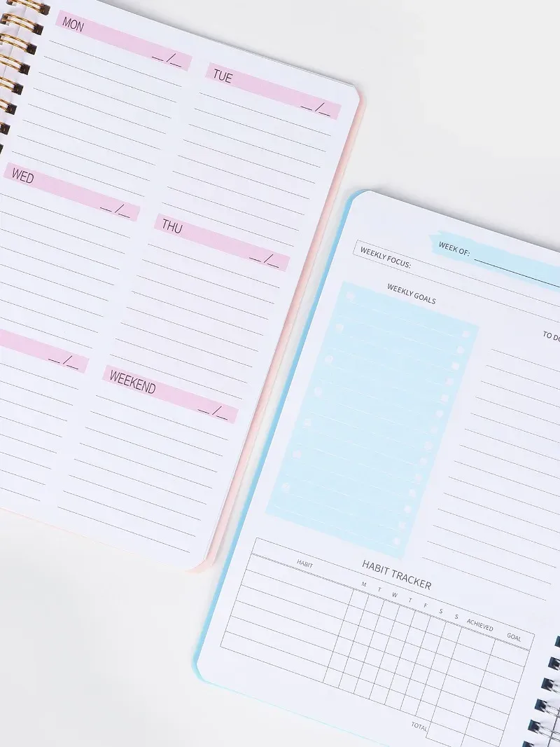 2024 Weekly Planner Agenda A5 Notebook with Pouch - 52 Weeks Schedule Organizer for School & Office | Durable Paper Stationery showcase 14