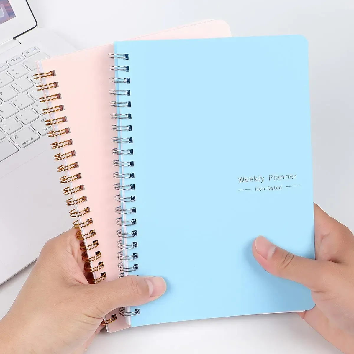 2024 Weekly Planner Agenda A5 Notebook with Pouch - 52 Weeks Schedule Organizer for School & Office | Durable Paper Stationery thumbnail 2