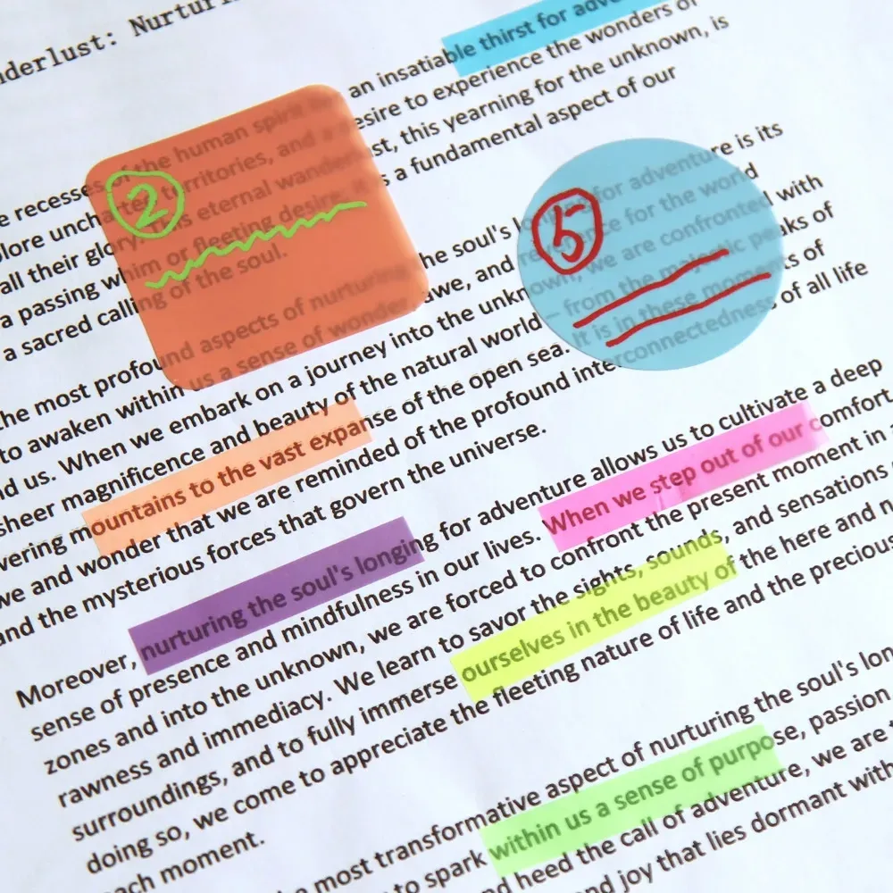 Creative Transparent Colorful Index Memo Pads - Self-Adhesive Sticky Notes for Office, School, and Planners - Pack of 2400S Stickers thumbnail 3