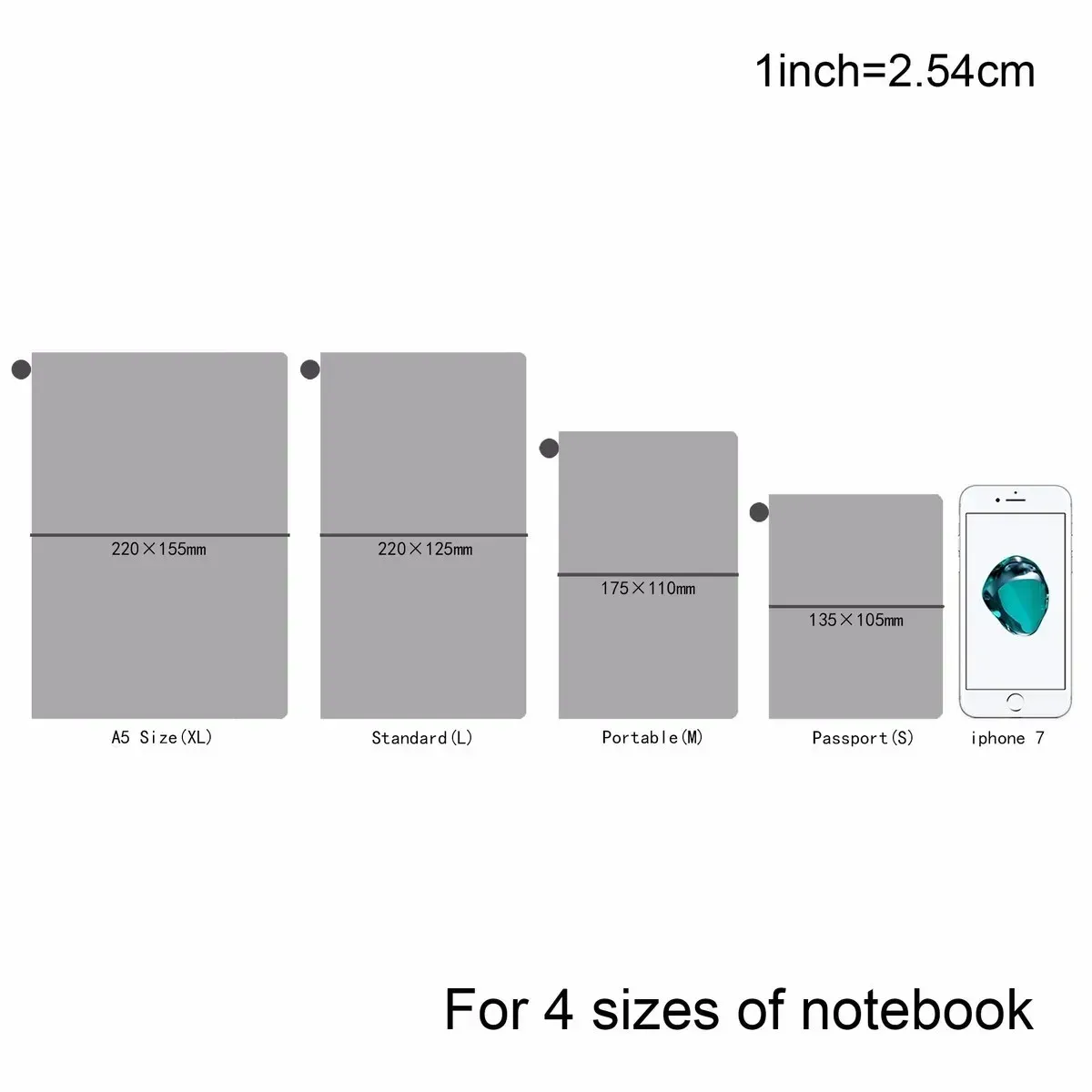 Fromthenon PVC Zipper Pouch for Travelers Notebook - Card Holder, Journal Supplies, Planner Accessories - Cute Stationery Organizer for A5, Standard, Pocket, Passport Sizes - Image 6
