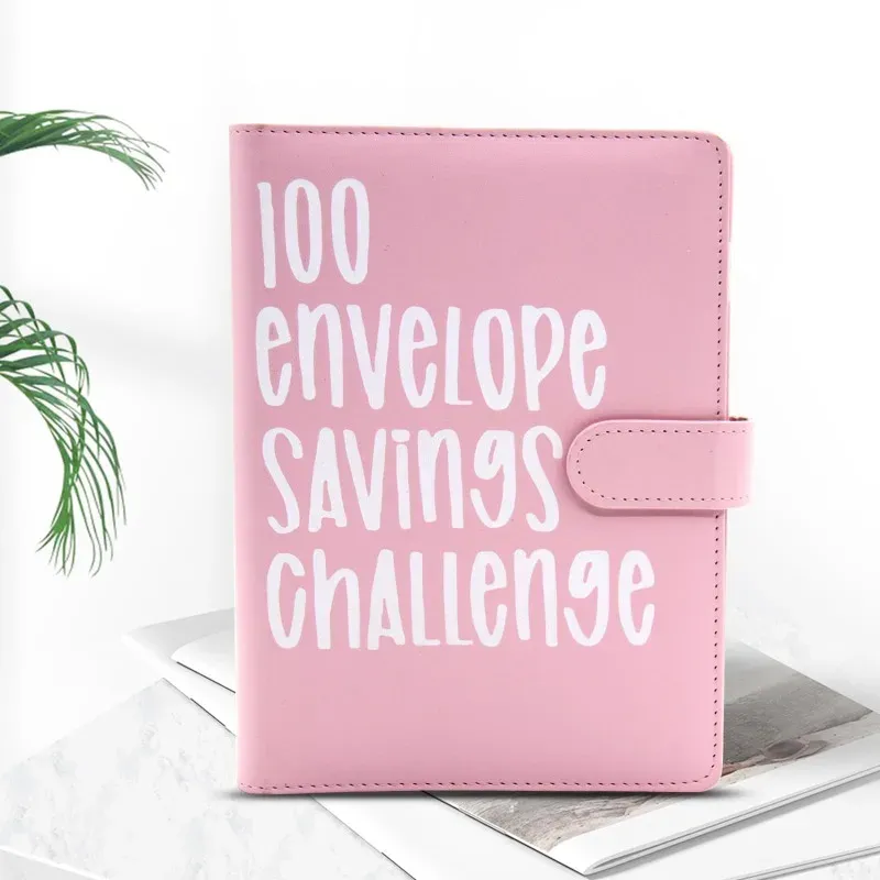 100-Day Savings Challenge Binder with Cash Envelopes - PU Leather Budget Planner for Money Organizer & Financial Goals showcase 13