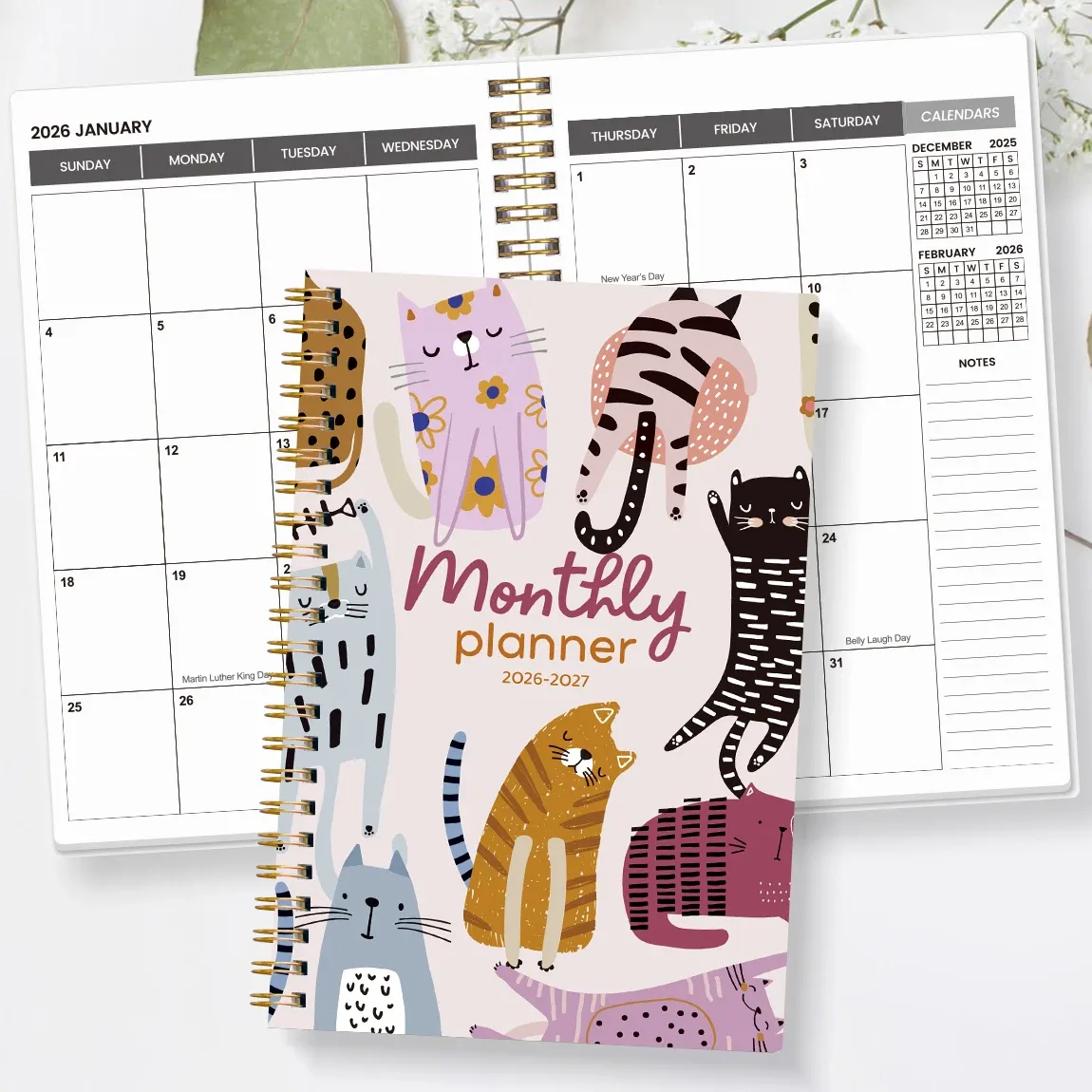 2026-2027 Academic Planner A5 Size Weekly Monthly Organizer Spiral Notebook Calendar for Students & Teachers showcase 11