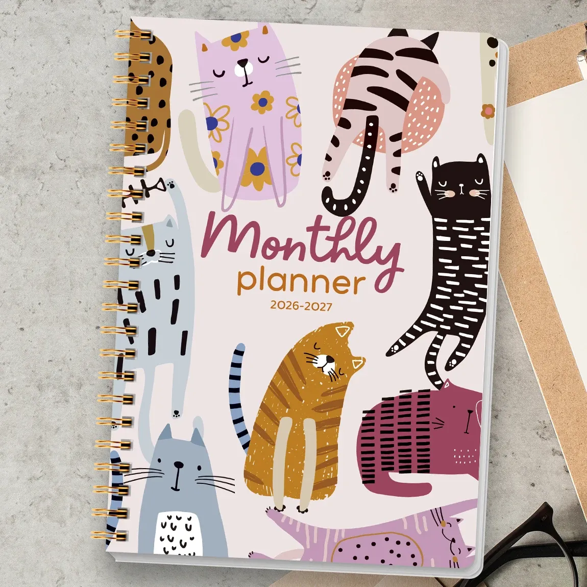 2026-2027 Academic Planner A5 Size Weekly Monthly Organizer Spiral Notebook Calendar for Students & Teachers showcase 9