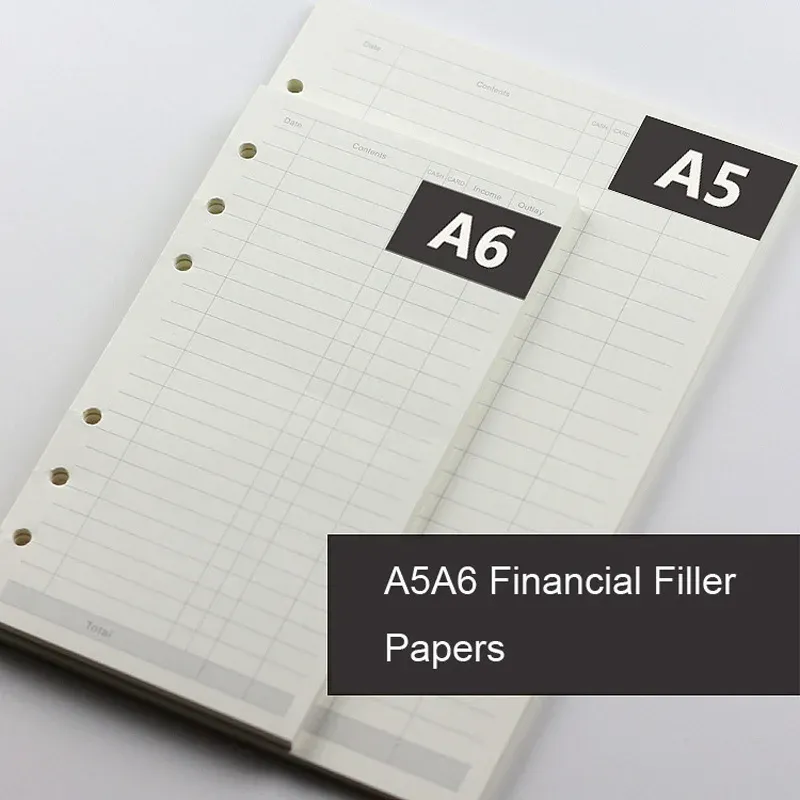 A5 A6 A7 Woodfree Paper Refill Pages for Filofax Planners, Creative Office Notebooks, Spiral Binder Inserts - 100gsm Thick Paper for Smooth Writing thumbnail 4