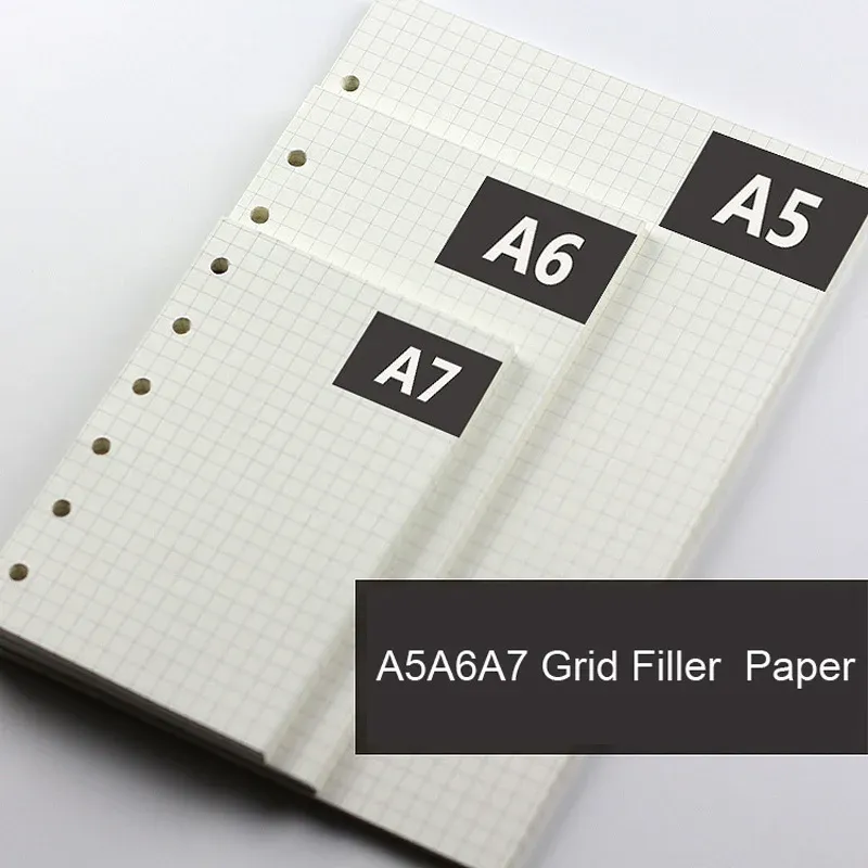 A5 A6 A7 Woodfree Paper Refill Pages for Filofax Planners, Creative Office Notebooks, Spiral Binder Inserts - 100gsm Thick Paper for Smooth Writing thumbnail 5