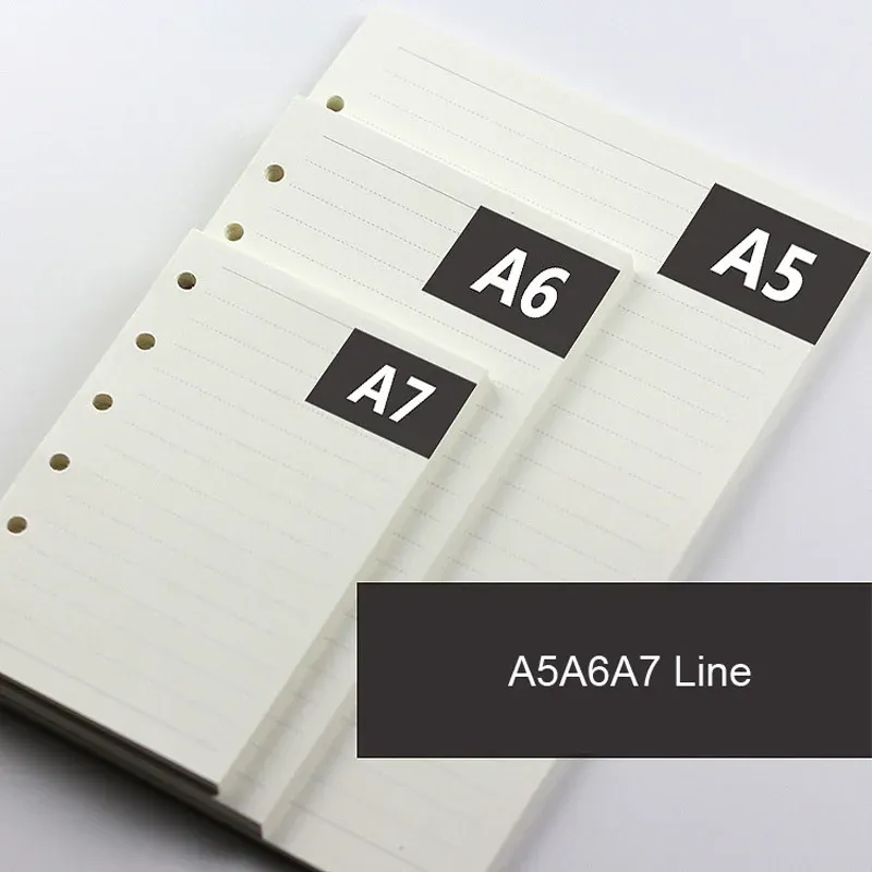 A5 A6 A7 Woodfree Paper Refill Pages for Filofax Planners, Creative Office Notebooks, Spiral Binder Inserts - 100gsm Thick Paper for Smooth Writing showcase 19