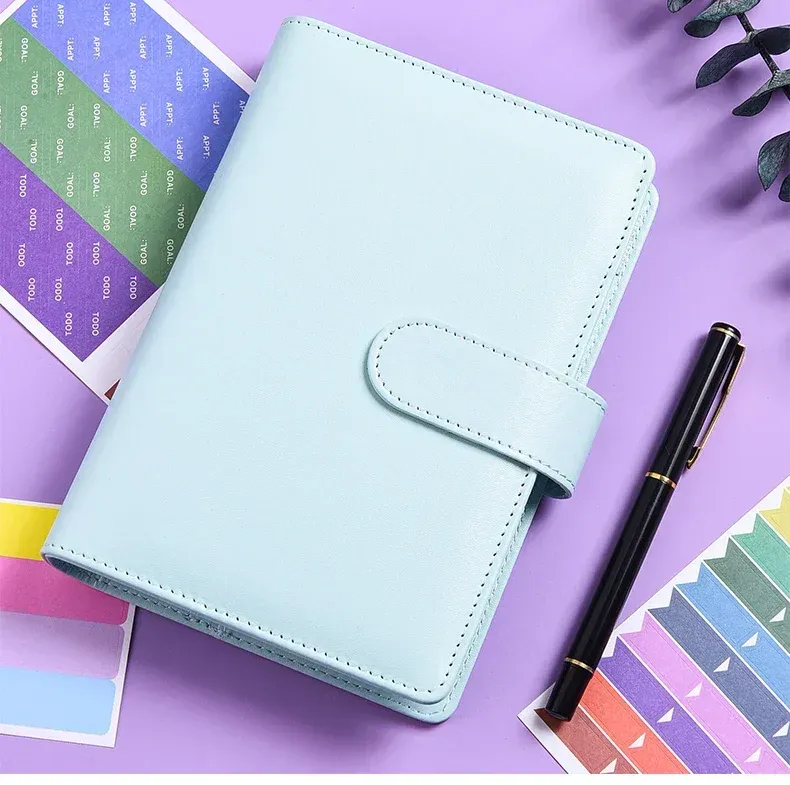 A6 PU Leather Binder Organizer System with Zipper Pockets - Portable Budget Planner for Cash Envelopes, Passports, Cards & Pens - Ideal for Home, Travel, School showcase 8