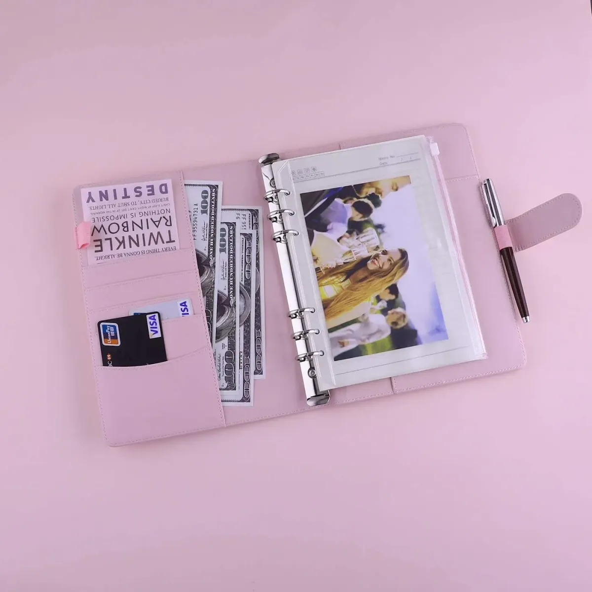 A5 PU Leather 6-Ring Binder Cover for Refillable Notebooks and Planners, Magnetic Closure, 7x9.25 Inch showcase 10