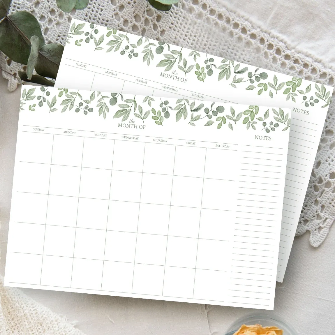 A4 Undated Monthly Weekly Daily Planner Notepad with Notes - Ideal for School, Office, and Household Organization - 24 Sheets thumbnail 1