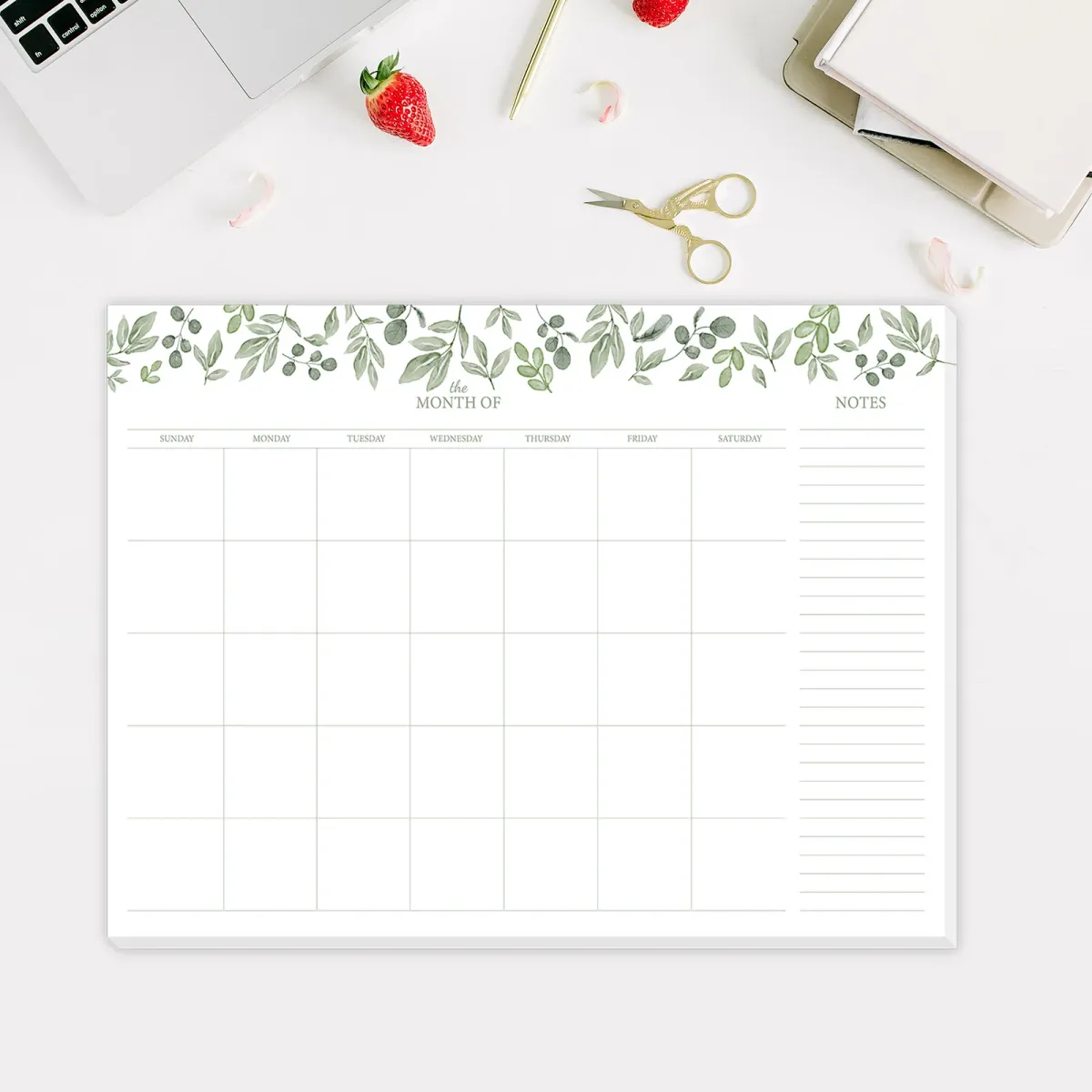 A4 Undated Monthly Weekly Daily Planner Notepad with Notes - Ideal for School, Office, and Household Organization - 24 Sheets showcase 6
