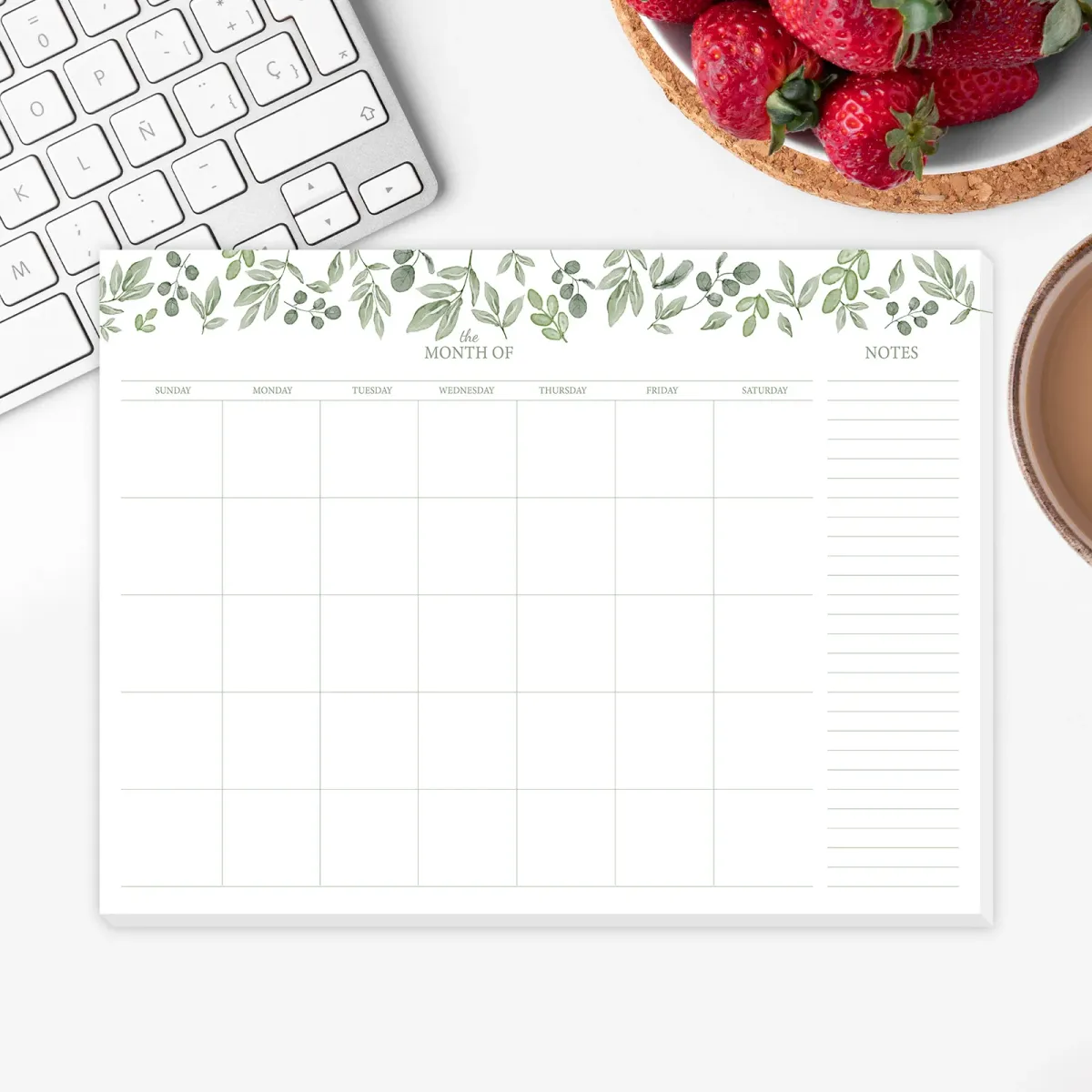 A4 Undated Monthly Weekly Daily Planner Notepad with Notes - Ideal for School, Office, and Household Organization - 24 Sheets showcase 2