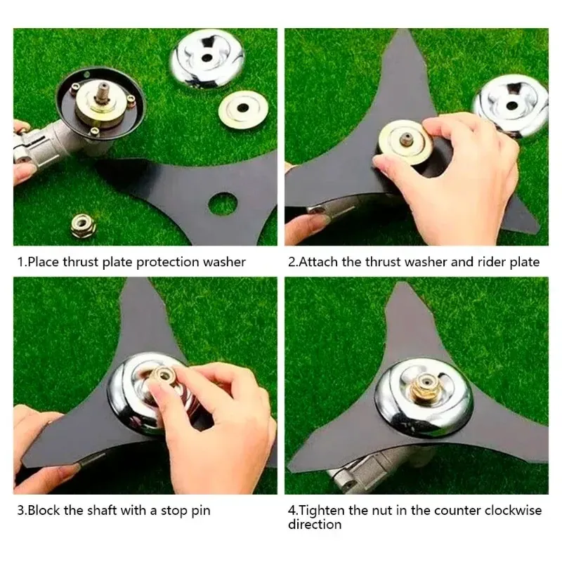 Lawn Mower Grass Trimmer Head Adapter Nut Fixing Kit - Durable Replacement Parts for Garden Tools & Lawnmowers thumbnail 6