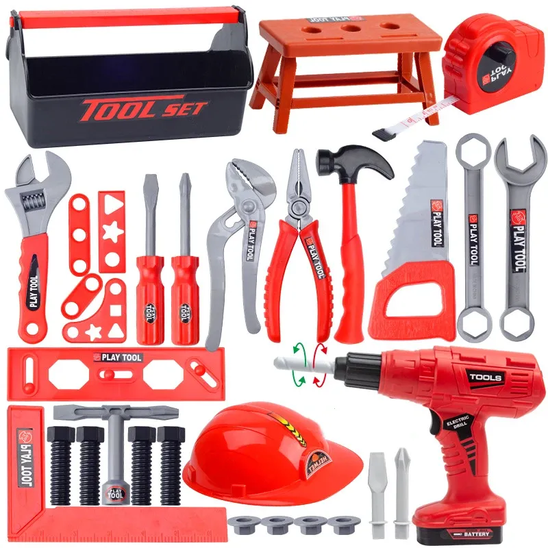 Children's Electric Toy Tool Set with Drill & Toolbox | Kids Pretend Play Construction Kit | Toddler Boys Girls Educational Toy showcase 5