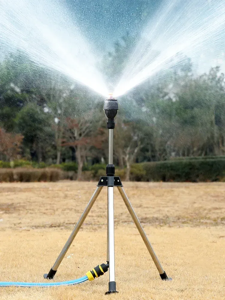 360-Degree Rotating Garden Sprinkler with Stainless Steel Tripod - Automatic Water Jet for Lawn Irrigation, Car Washing, and Outdoor Cooling showcase 7