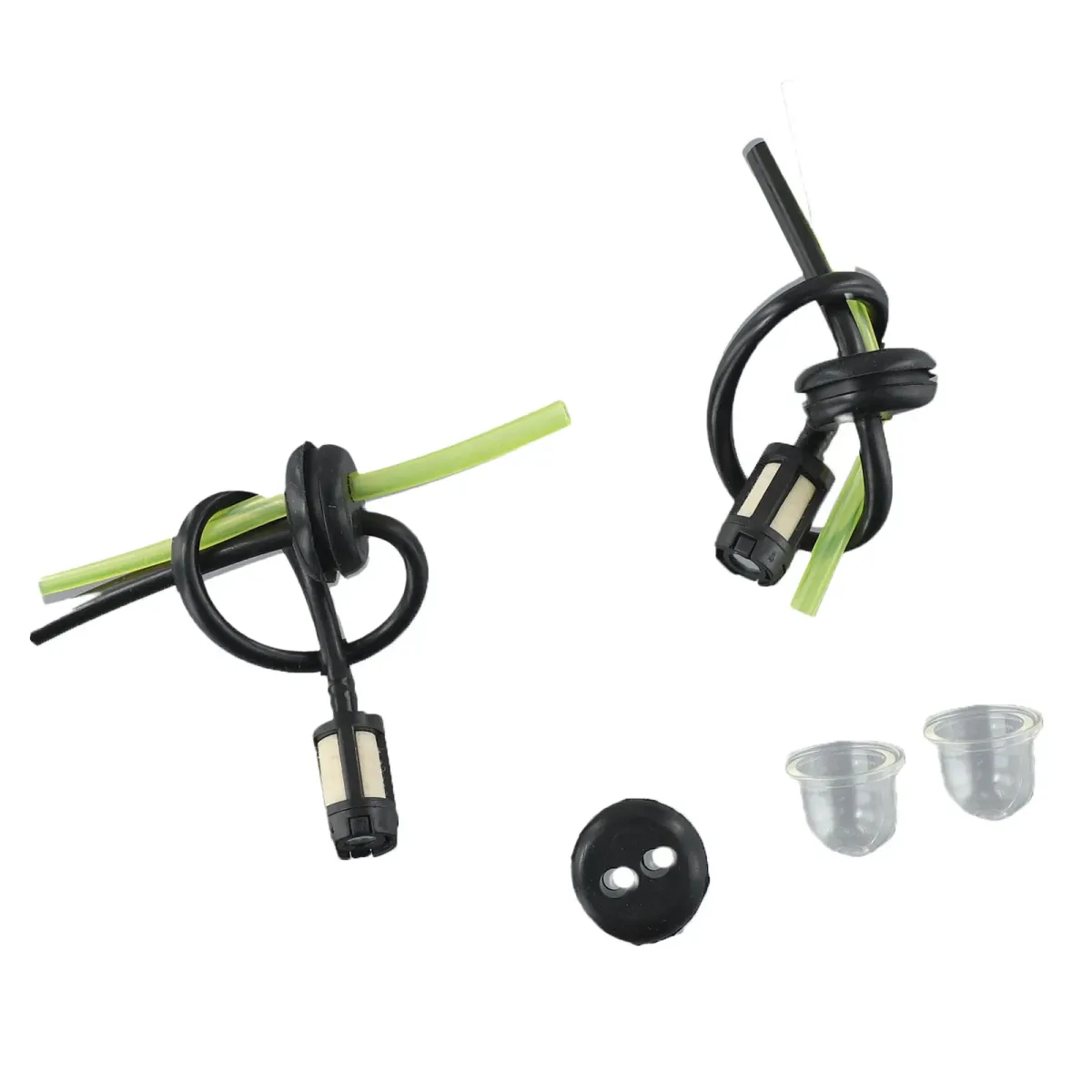 2 Sets Fuel Filter Hose Seal with Priming Bulbs for Brushcutter Hedge Trimmer Garden Lawn Mower Engines - Durable Replacement Parts for 2-Stroke & 4-Stroke Machines showcase 2