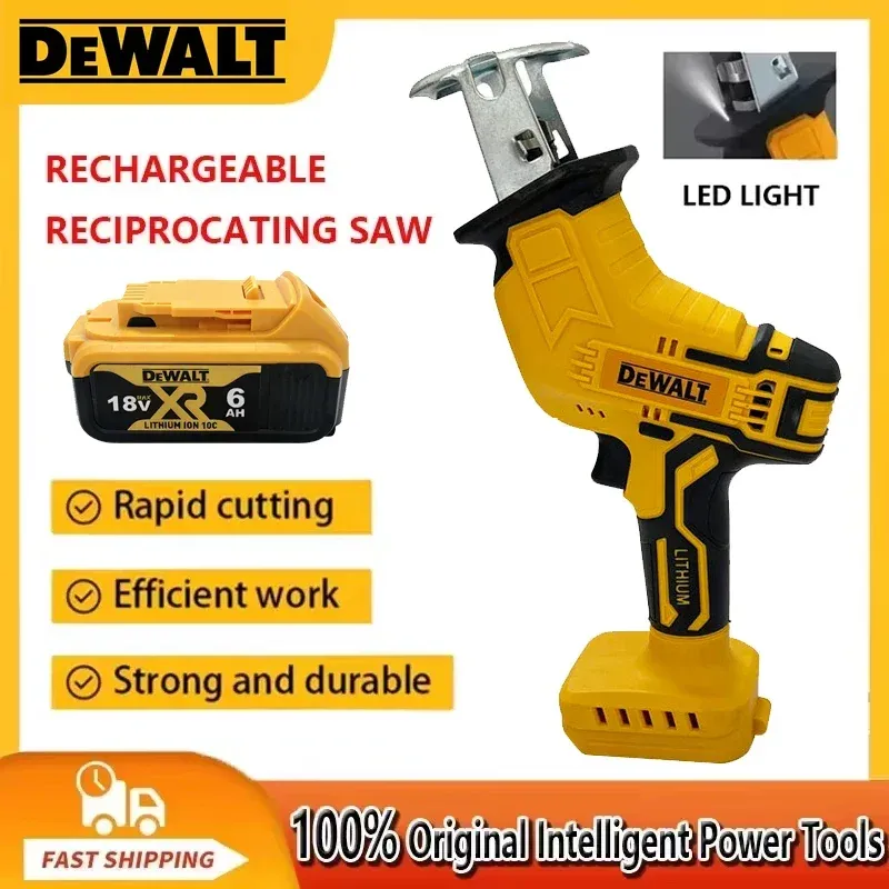 DEWALT 20V Cordless Brushless Reciprocating Saw 2800RPM, Multifunctional Electric Power Tool for Metal, Wood, and Pipe Cutting with Ergonomic Handle and Variable Speed
