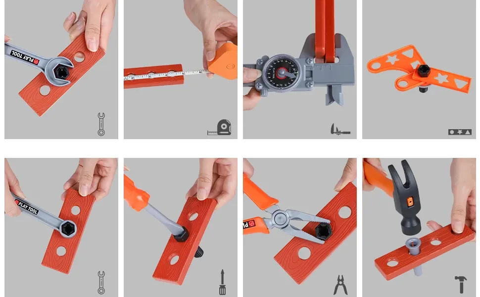 Kids Engineer Tool Set with Electric Drill & Screwdriver | Pretend Play Toy for Boys | Educational Building & Repair Kit | Safe ABS Plastic | Christmas Gift showcase 7