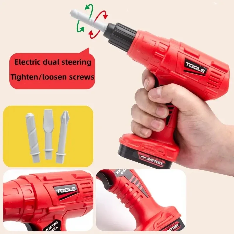 Kids Engineer Tool Set with Electric Drill & Screwdriver | Pretend Play Toy for Boys | Educational Building & Repair Kit | Safe ABS Plastic | Christmas Gift showcase 9