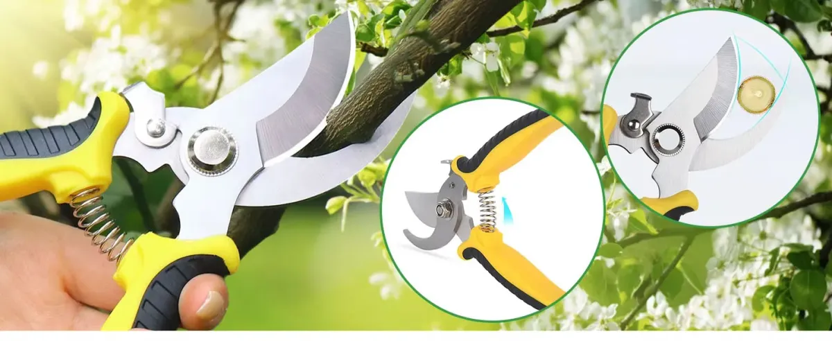 3PCS Stainless Steel Garden Scissors Set - Professional Pruning Shears with Ergonomic Non-Slip Handles for Trimming, Harvesting, Flower Picking, Fruit Collecting - Essential Gardening Tool Kit showcase 8