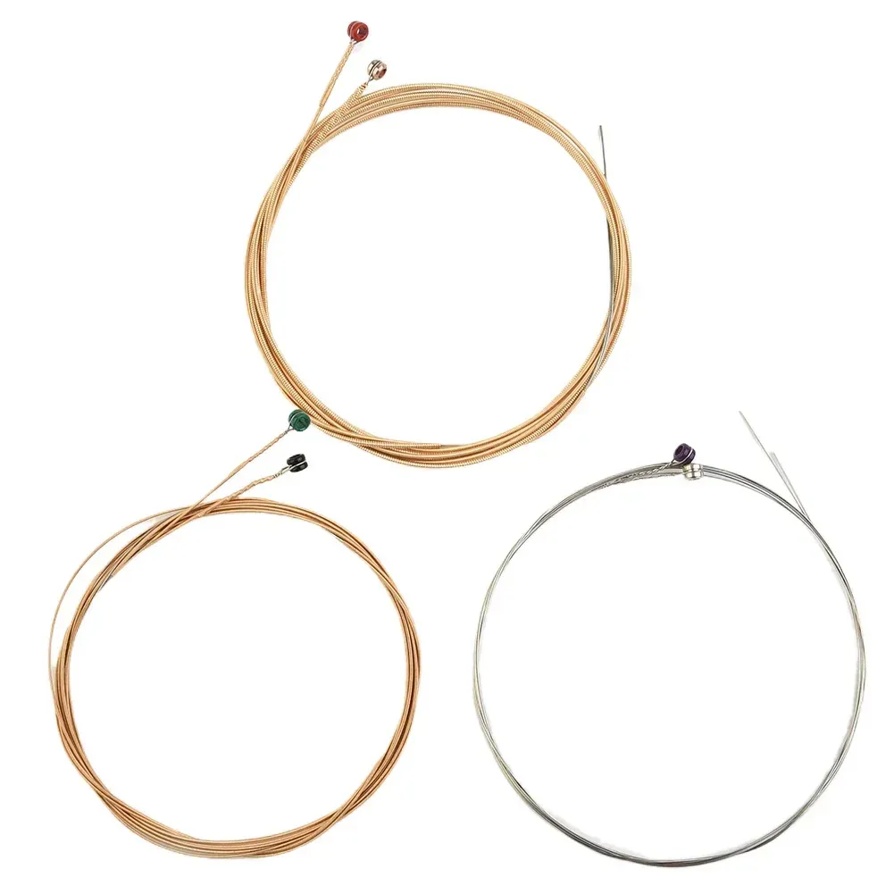 Premium Brass Acoustic Guitar Strings Set - 6pcs Full Size 09-45 to 13-56 Gauge Options, Stainless Steel & Copper Alloy, Ideal for Beginner Players & Guitarists showcase 14