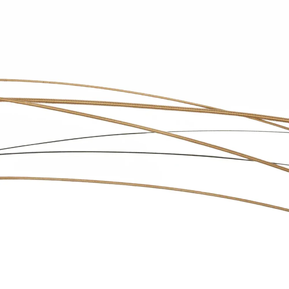 Premium Brass Acoustic Guitar Strings Set - 6pcs Full Size 09-45 to 13-56 Gauge Options, Stainless Steel & Copper Alloy, Ideal for Beginner Players & Guitarists showcase 3