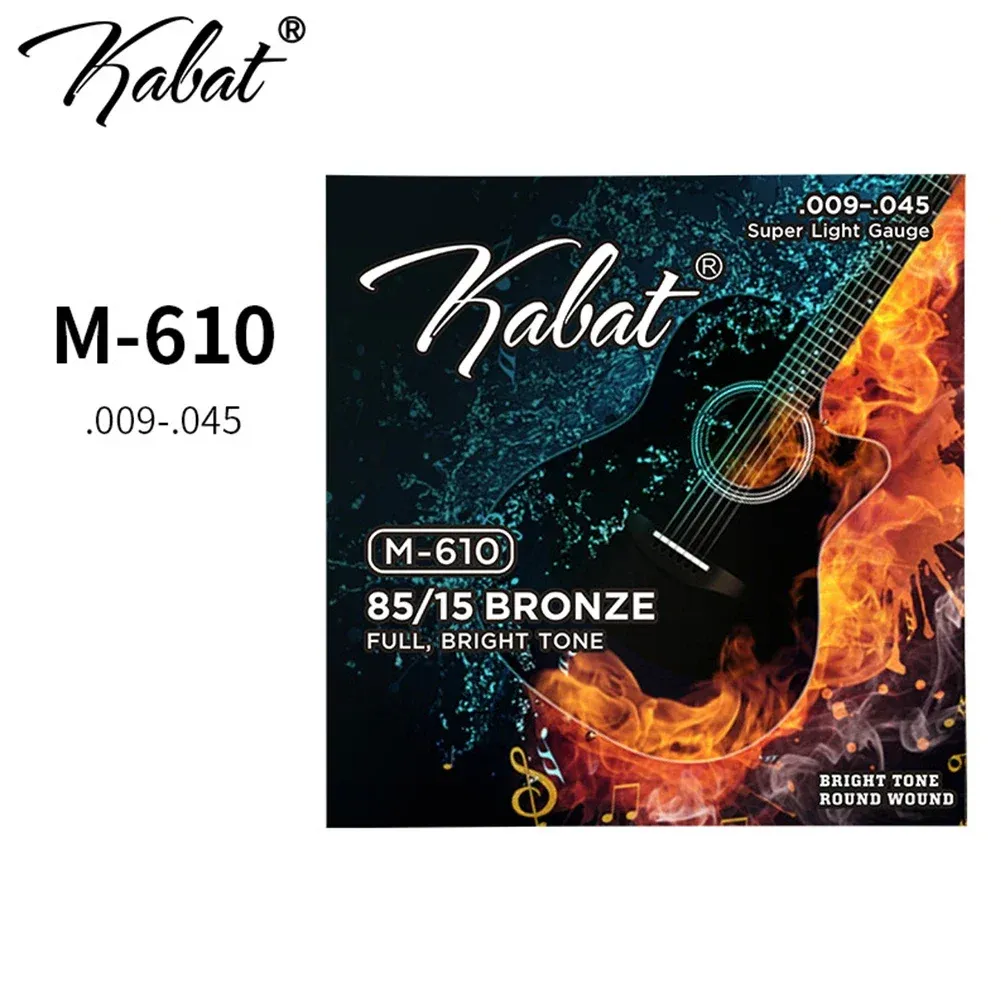 Premium Brass Acoustic Guitar Strings Set - 6pcs Full Size 09-45 to 13-56 Gauge Options, Stainless Steel & Copper Alloy, Ideal for Beginner Players & Guitarists showcase 16