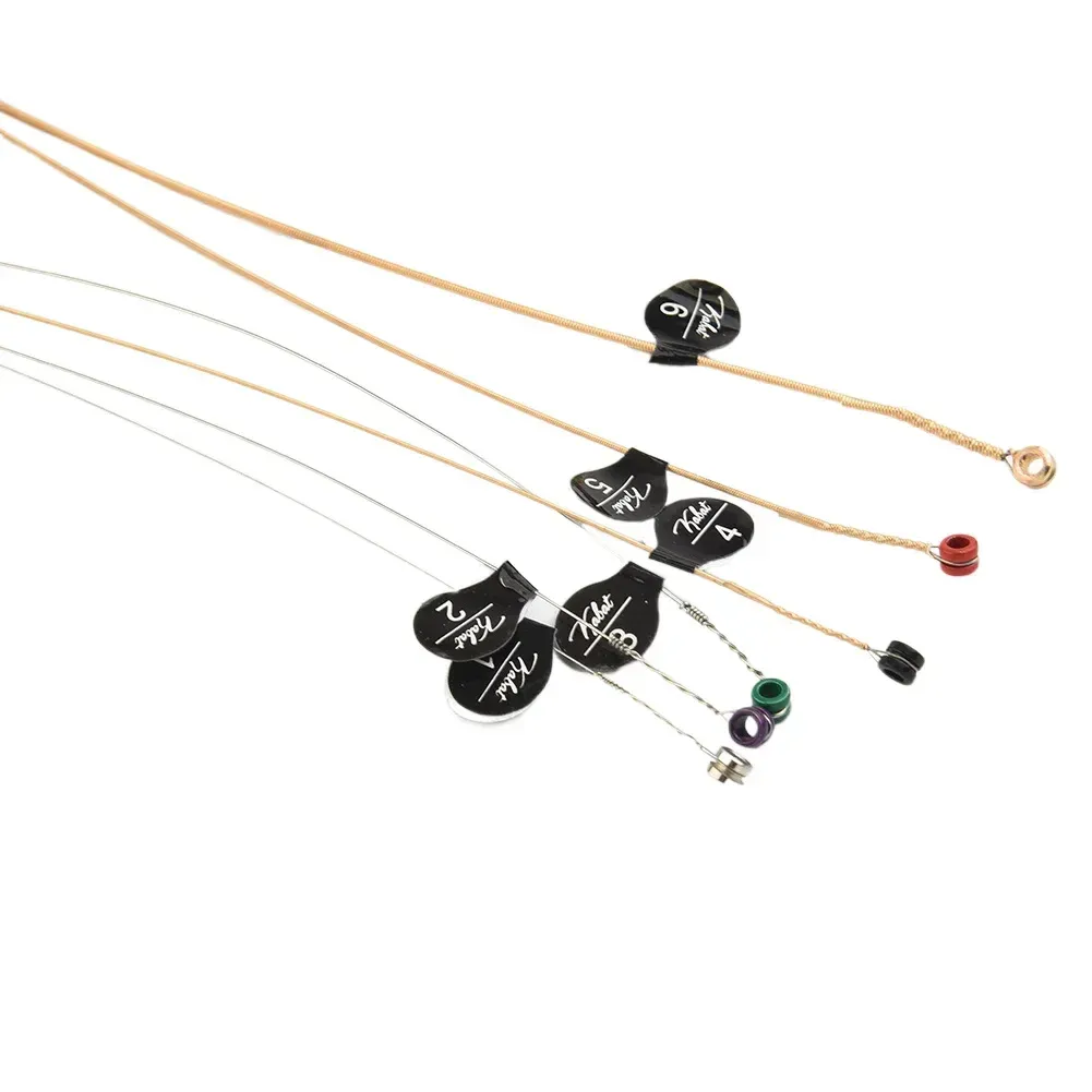 Premium Brass Acoustic Guitar Strings Set - 6pcs Full Size 09-45 to 13-56 Gauge Options, Stainless Steel & Copper Alloy, Ideal for Beginner Players & Guitarists showcase 11
