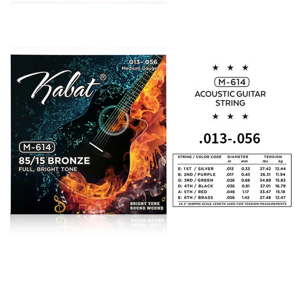 Premium Brass Acoustic Guitar Strings Set - 6pcs Full Size 09-45 to 13-56 Gauge Options, Stainless Steel & Copper Alloy, Ideal for Beginner Players & Guitarists showcase 29