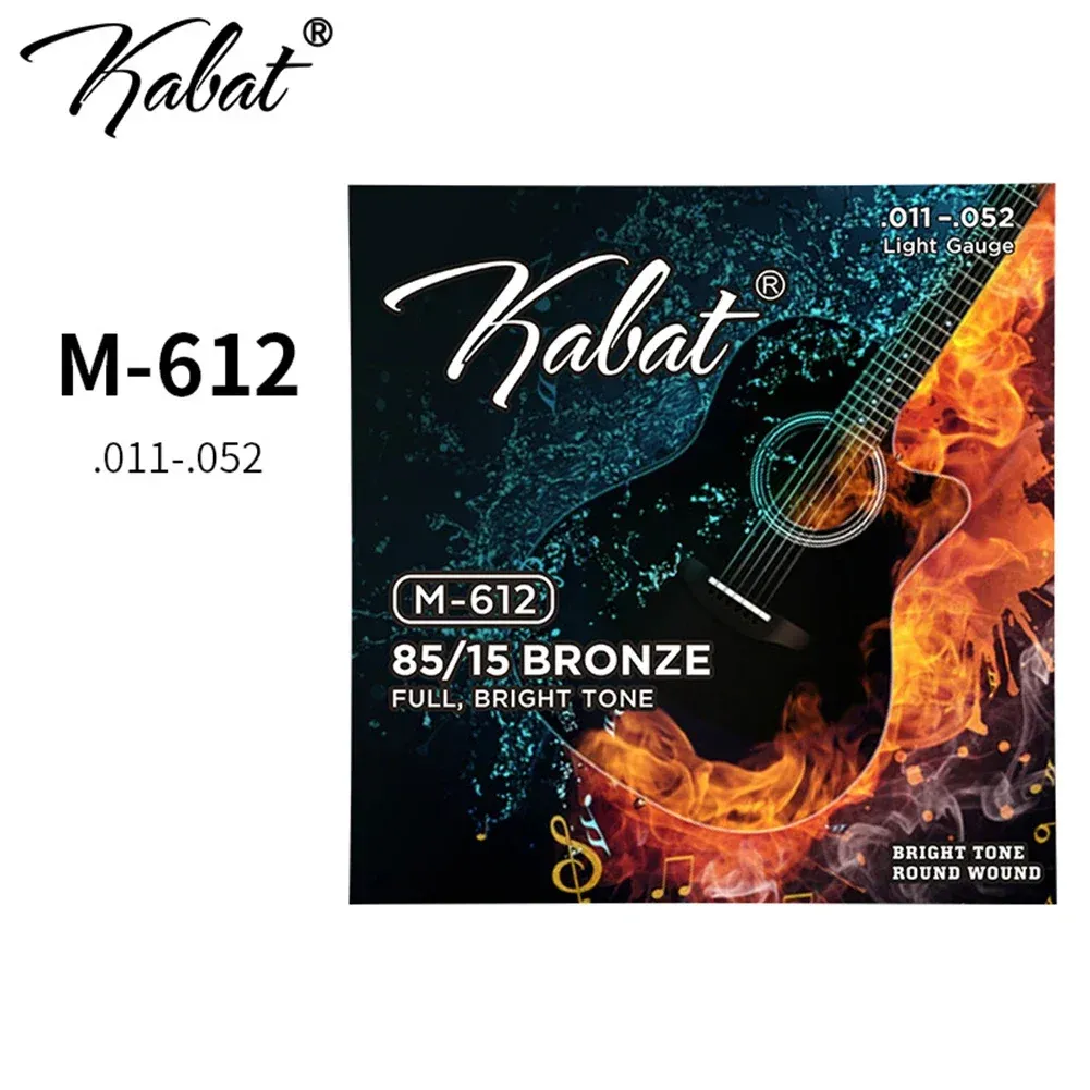 Premium Brass Acoustic Guitar Strings Set - 6pcs Full Size 09-45 to 13-56 Gauge Options, Stainless Steel & Copper Alloy, Ideal for Beginner Players & Guitarists showcase 25