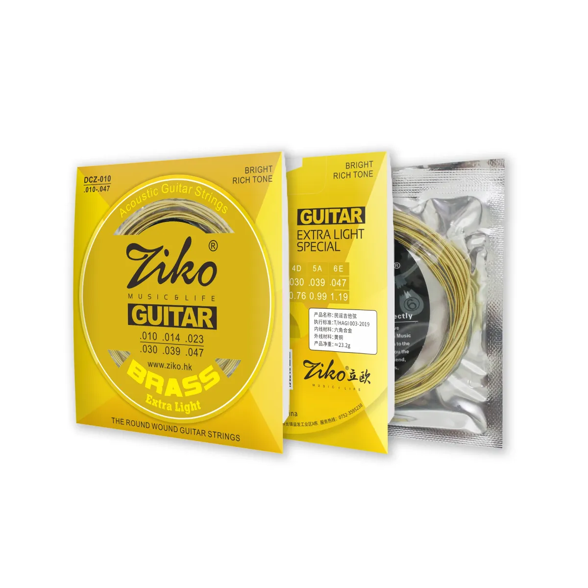 ZIKO Acoustic Guitar Strings - Professional Carbon Steel Hexagonal Alloy Folk Guitar Strings for Beginners & Practice - Durable, Stable Tuning, Great Sound - Guitar Accessories showcase 23