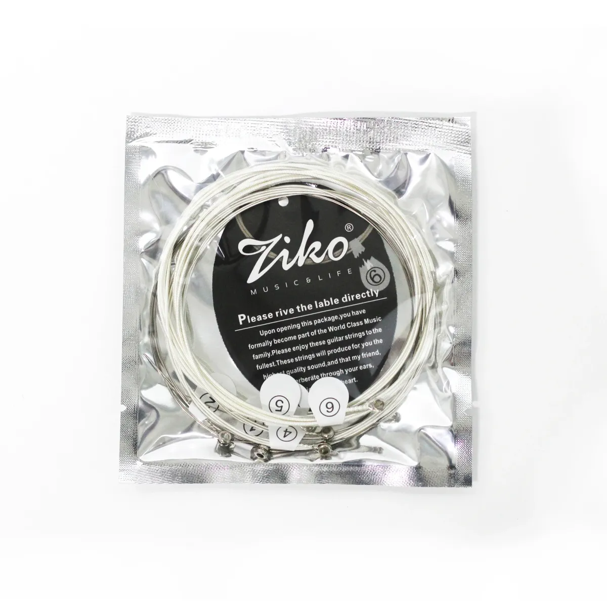 ZIKO Acoustic Guitar Strings - Professional Carbon Steel Hexagonal Alloy Folk Guitar Strings for Beginners & Practice - Durable, Stable Tuning, Great Sound - Guitar Accessories showcase 16