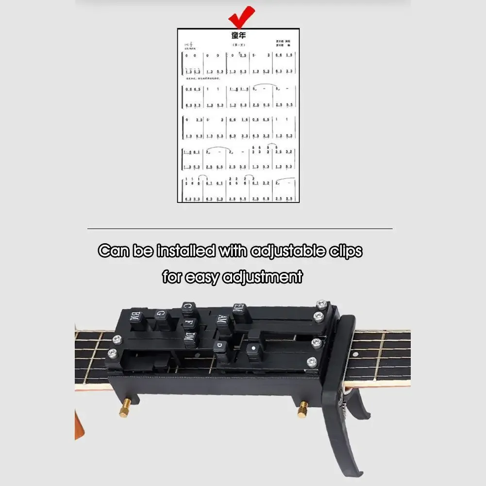 Portable Guitar Chord Trainer Tool for Beginners - Easy One-Touch Chord Practice Aid for Acoustic Folk Guitars showcase 6