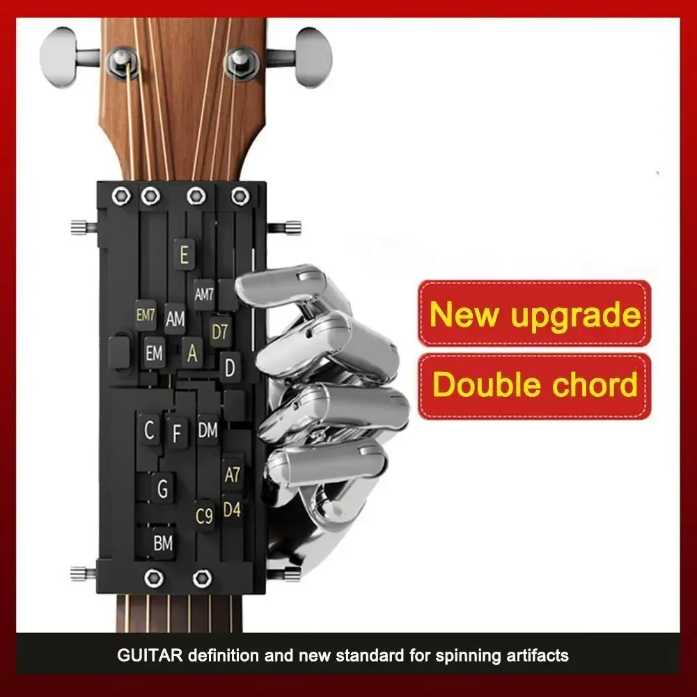 Portable Guitar Chord Trainer Tool for Beginners - Easy One-Touch Chord Practice Aid for Acoustic Folk Guitars showcase 8
