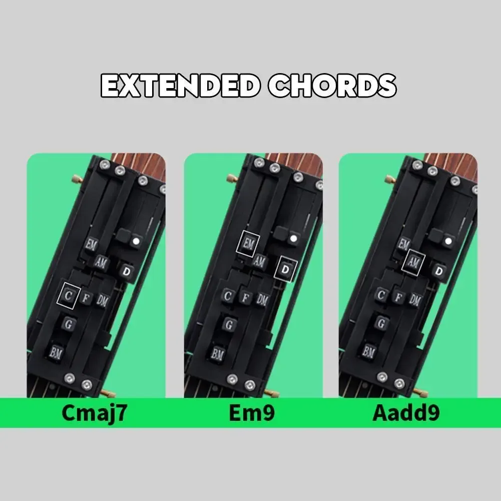 Portable Guitar Chord Trainer Tool for Beginners - Easy One-Touch Chord Practice Aid for Acoustic Folk Guitars showcase 17