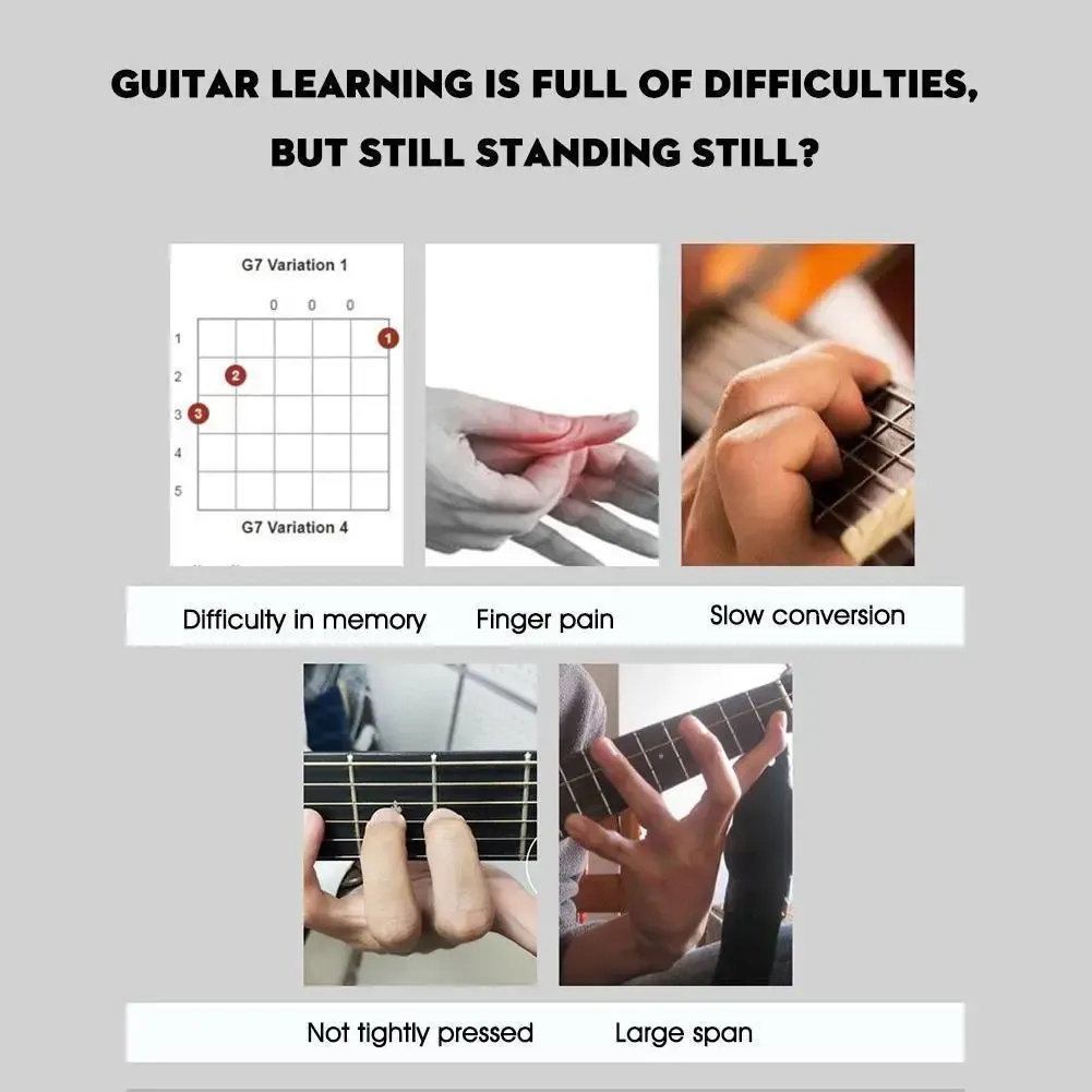 Portable Guitar Chord Trainer Tool for Beginners - Easy One-Touch Chord Practice Aid for Acoustic Folk Guitars showcase 11