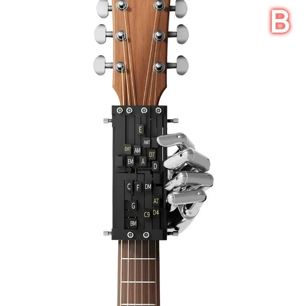 Portable Guitar Chord Trainer Tool for Beginners - Easy One-Touch Chord Practice Aid for Acoustic Folk Guitars showcase 44