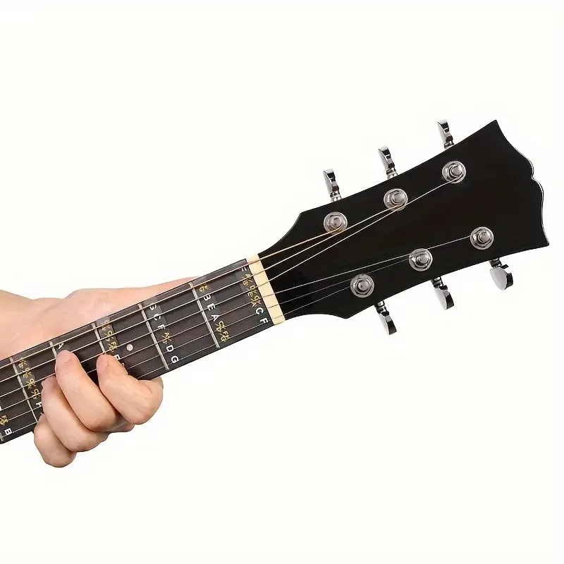 Beginner Guitar Fretboard Stickers for Learning Notes, Chords & Scales - Removable Vinyl Decal for Classic Acoustic & Electric Guitars thumbnail 5