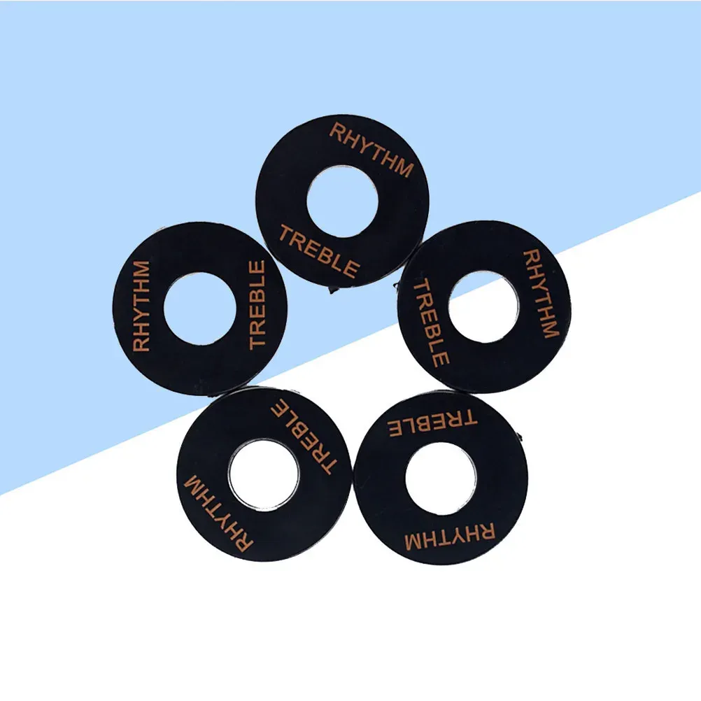 5Pcs Black Plastic Rhythm Treble Washer Ring for Electric Guitar Gn601 - Professional & Affordable Replacement Parts showcase 1